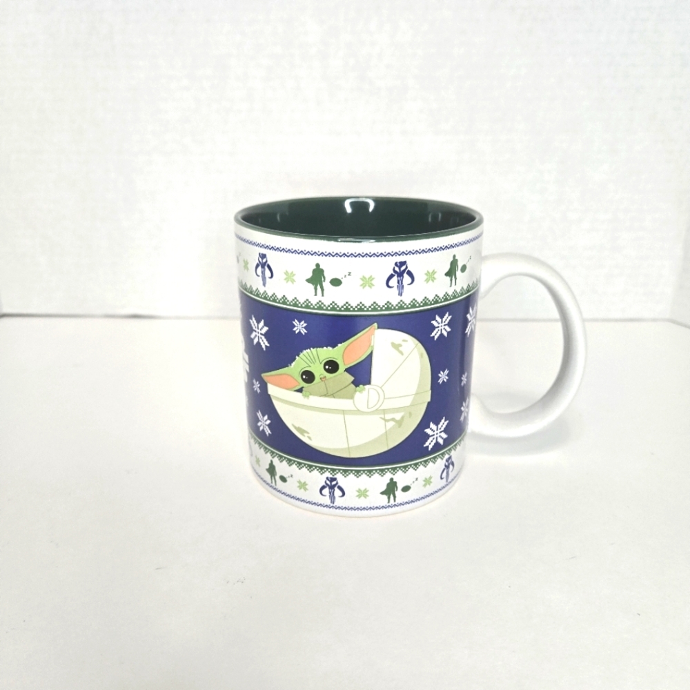 The Mandalorian Child Baby Yoda Grogu Ugly Christmas Sweater Star Wars Mug 20oz.